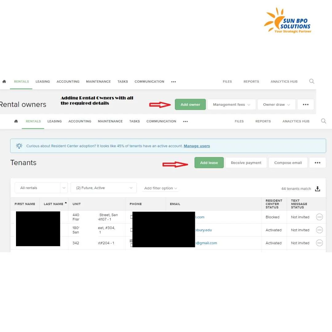 Process of adding rental owners in Buildium Property Management<br />
