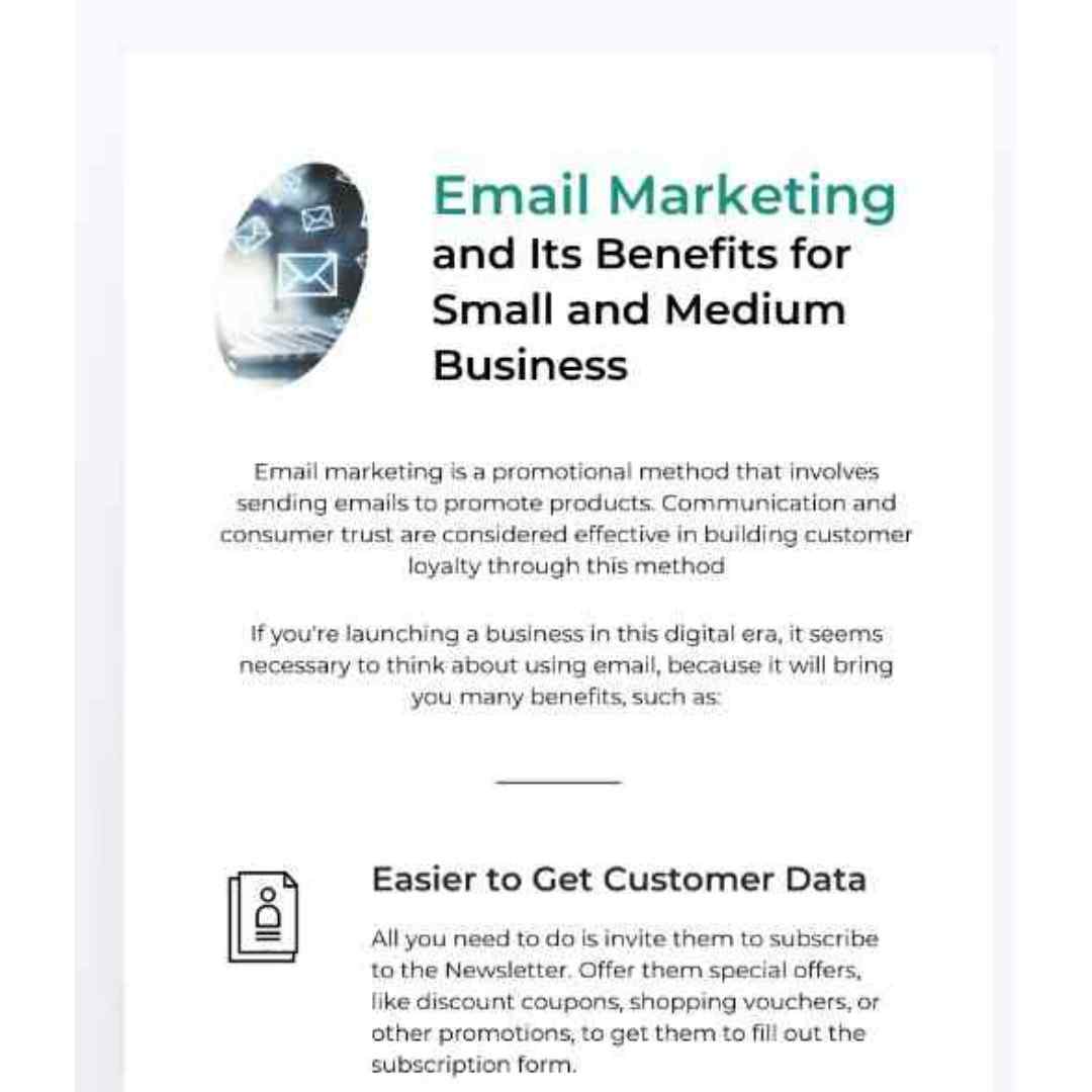 Cover Image of Email Marketing Benefits 