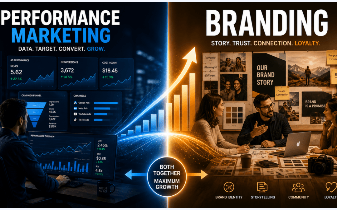 Brand vs Performance Marketing: Why Smart Businesses Combine Both for Growth in 2026