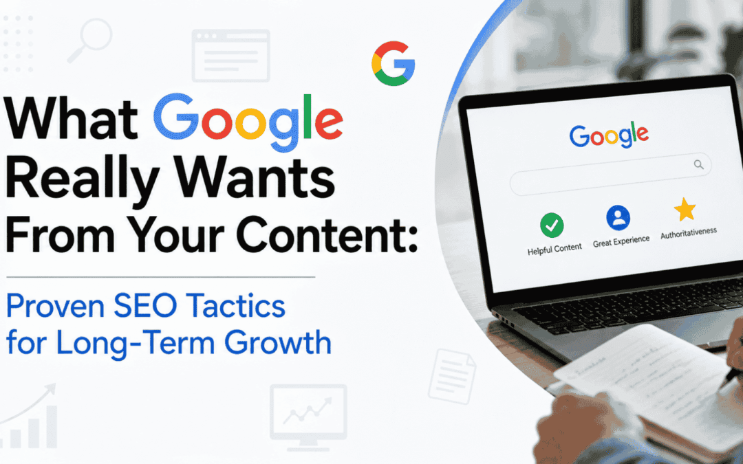 What Google Really Wants From Your Content: Proven SEO Tactics for Long-Term Growth