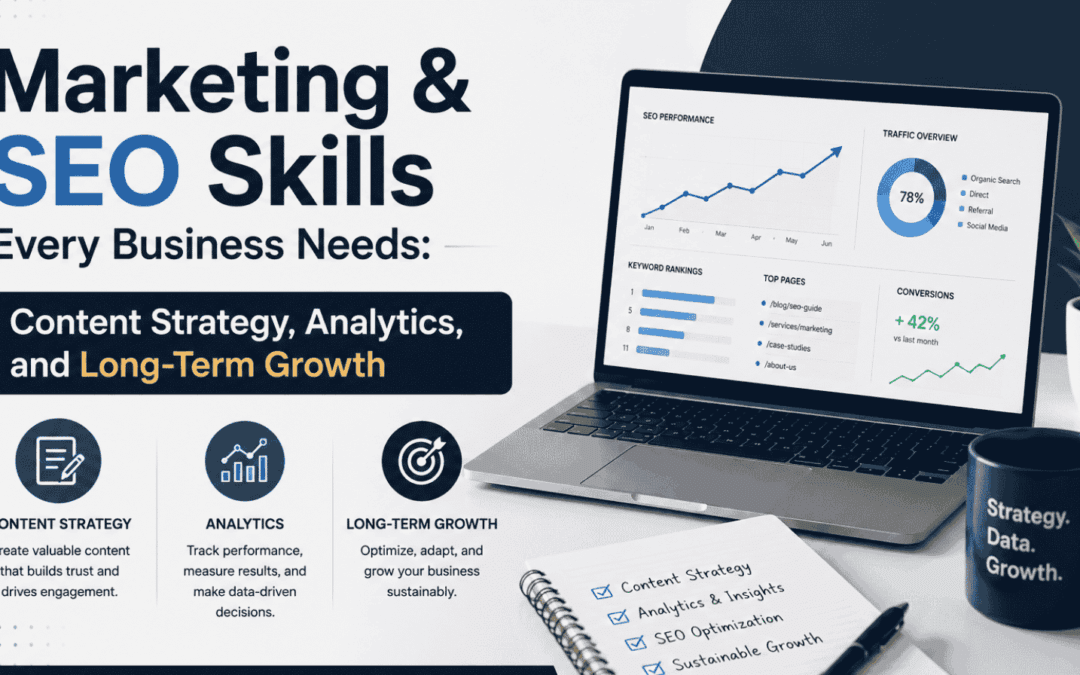 Marketing & SEO Skills Every Business Needs: Content Strategy, Analytics, and Long-Term Growth