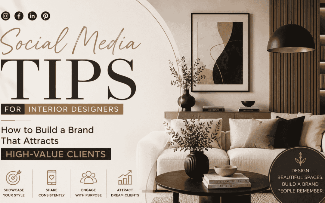 Social Media Tips for Interior Designers: How to Build a Brand That Attracts High-Value Clients
