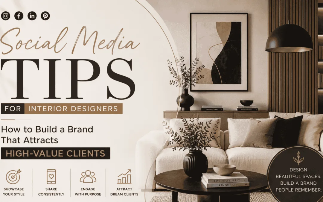 Social Media Tips for Interior Designers: How to Build a Brand That Attracts High-Value Clients