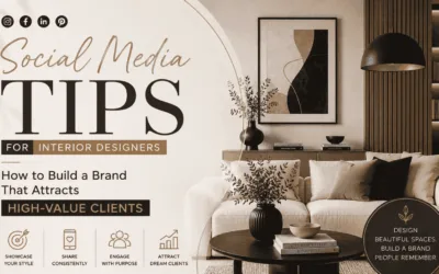 Social Media Tips for Interior Designers: How to Build a Brand That Attracts High-Value Clients
