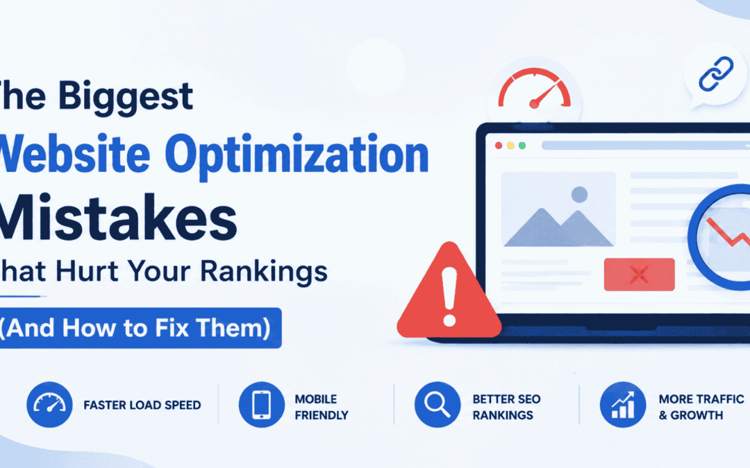 The Biggest Website Optimization Mistakes That Hurt Your Rankings (And How to Fix Them)