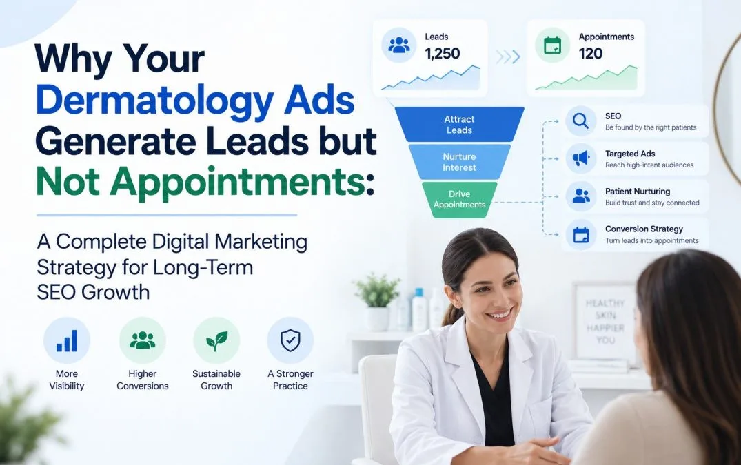 Why Your Dermatology Ads Generate Leads but Not Appointments: A Complete Digital Marketing Strategy for Long-Term SEO Growth