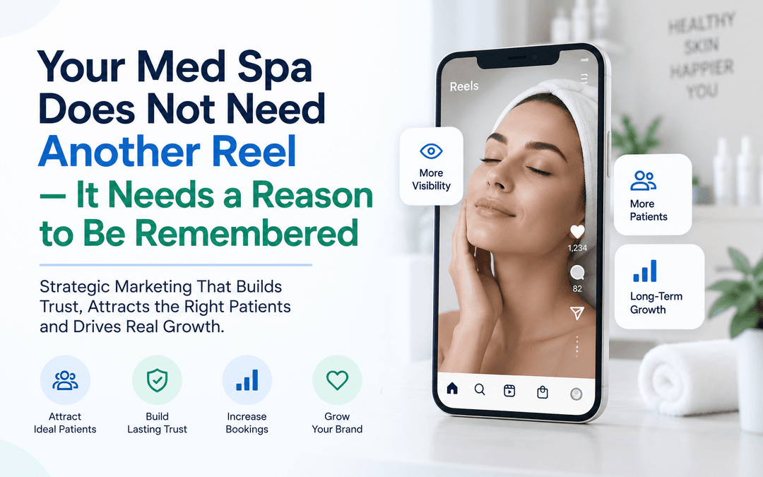 Your Med Spa Does Not Need Another Reel It Needs a Reason to Be Remembered